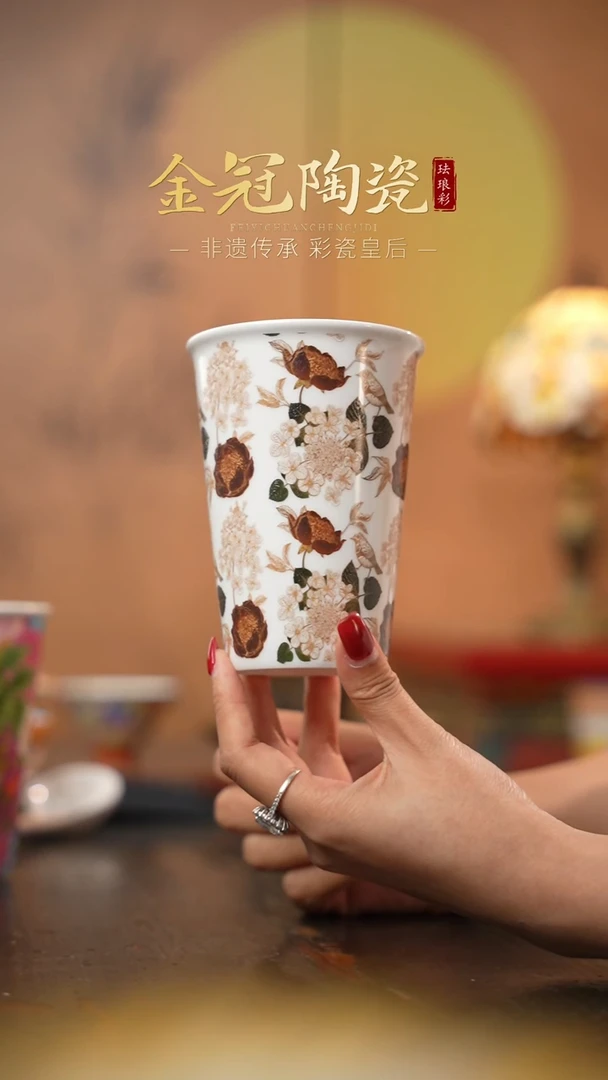 陶瓷风过枫林【可乐杯】 白