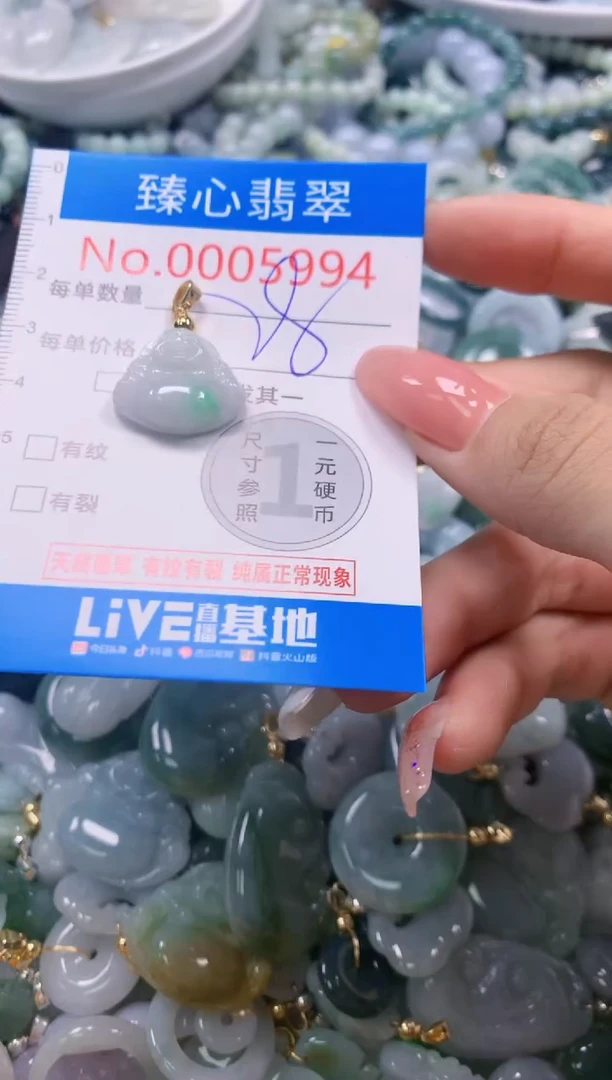 翡翠未镶嵌颈饰5994