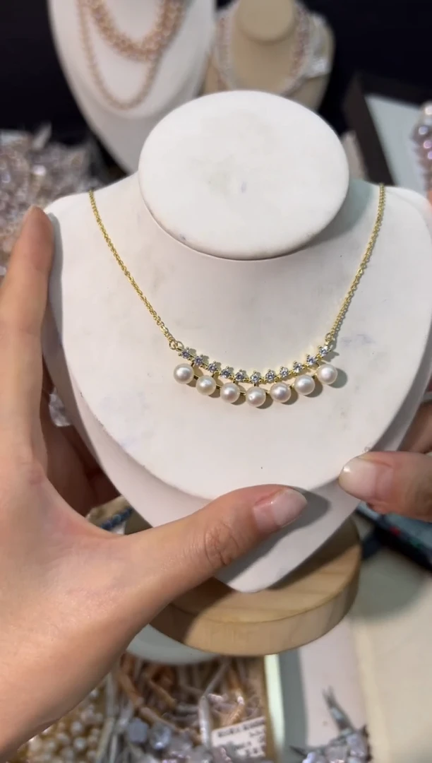 【闪购商品】淡水珍珠47未镶嵌微笑*项链