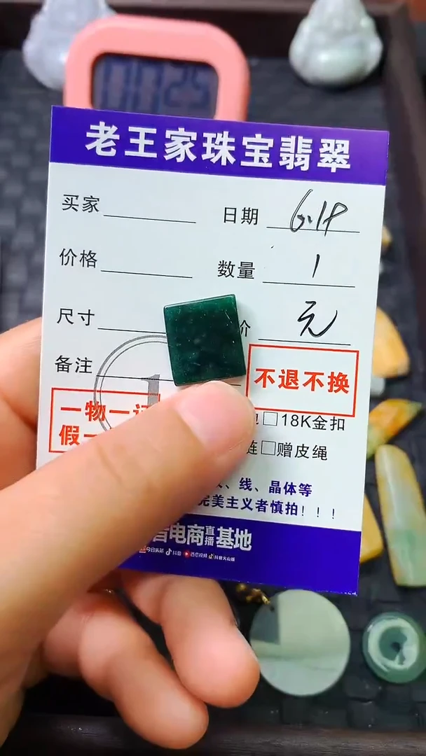 翡翠未镶嵌颈饰一*料子