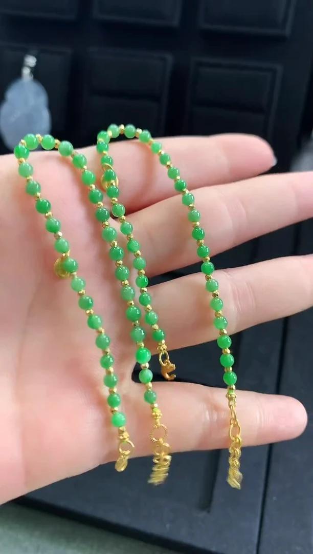 【闪购商品】翡翠手链18K金镶嵌手链 多样性发货 发一条