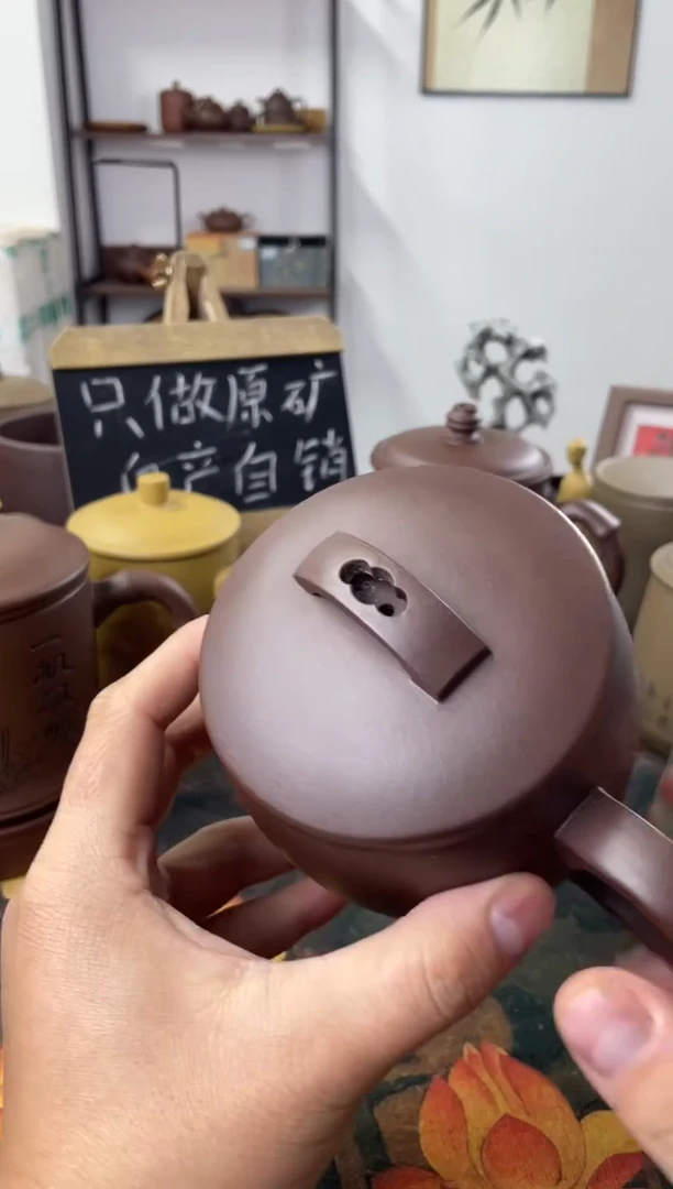 茶杯紫砂菩**心微瑕啊处理介意勿拍微瑕汉瓦水乡