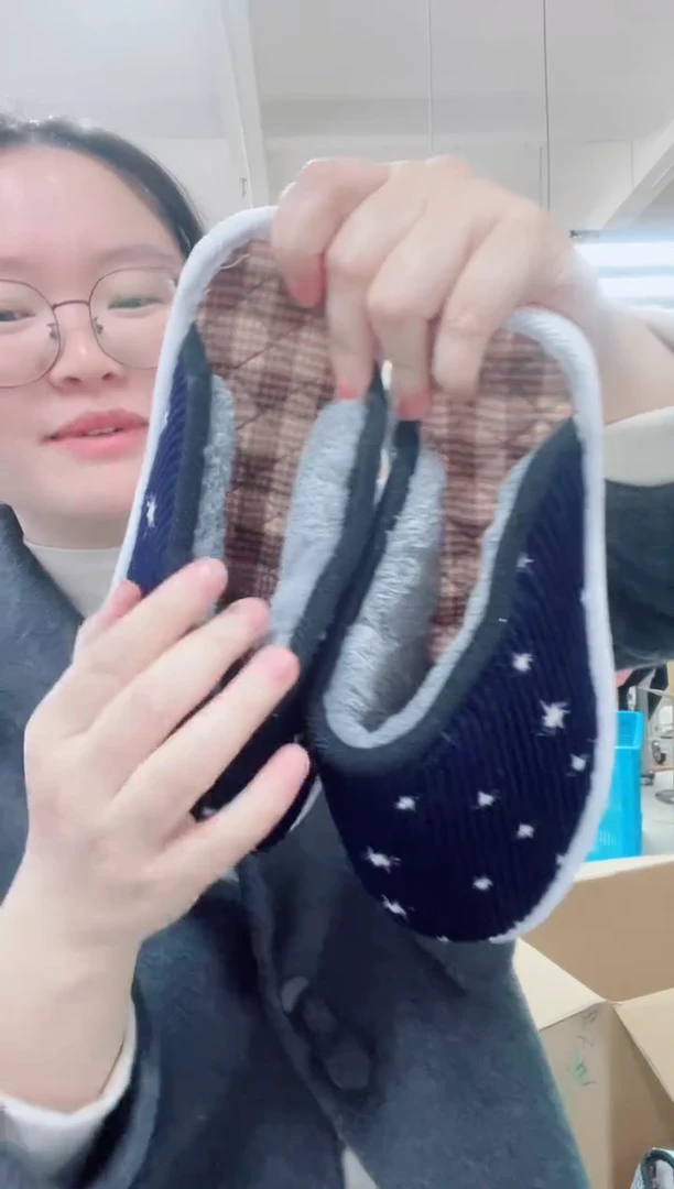 藏青星星棉拖42码160号