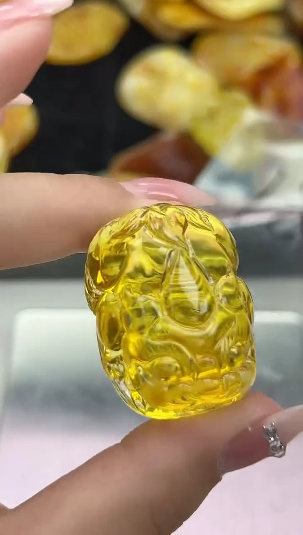 裸石琥珀未镶嵌天然琥珀蜜蜡吊坠