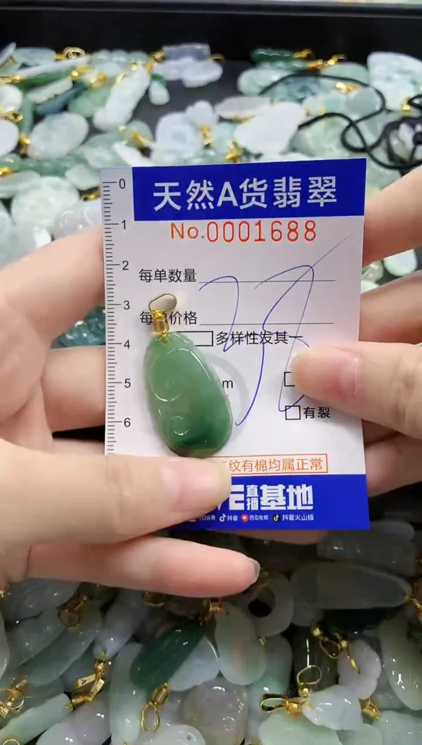 颈饰未镶嵌翡翠天然A货翡翠