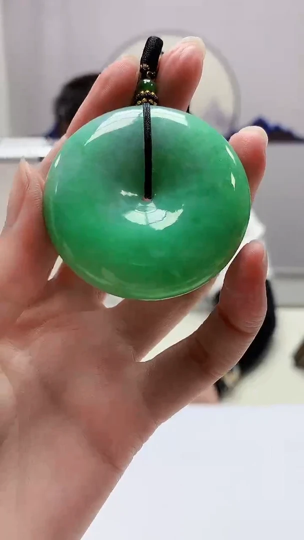 定制翡翠未镶嵌5060zm-毛货挂件扣子87
