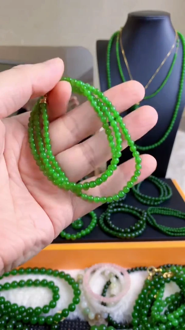 和田玉（碧玉）未镶嵌项链4