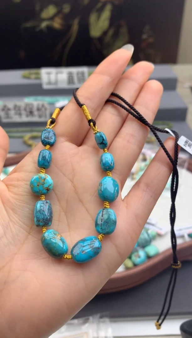 未镶嵌绿松石锁骨链茜.B148