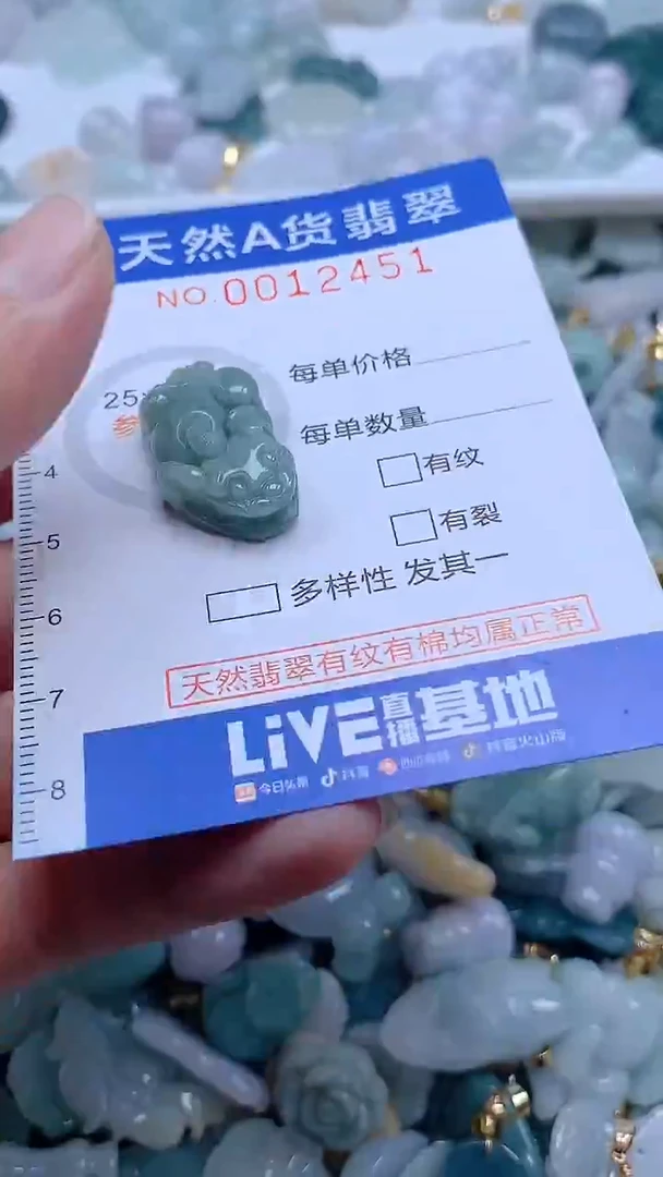 翡翠未镶嵌吊坠(不含链)1