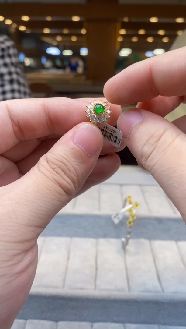 翡翠戒指未镶嵌天然翡翠拍一发一多样性发货