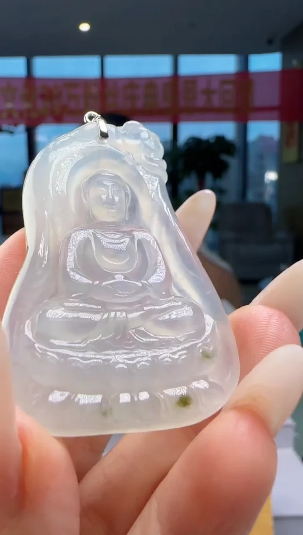 翡翠18K金镶嵌颈饰YJ@@960Q7J02950