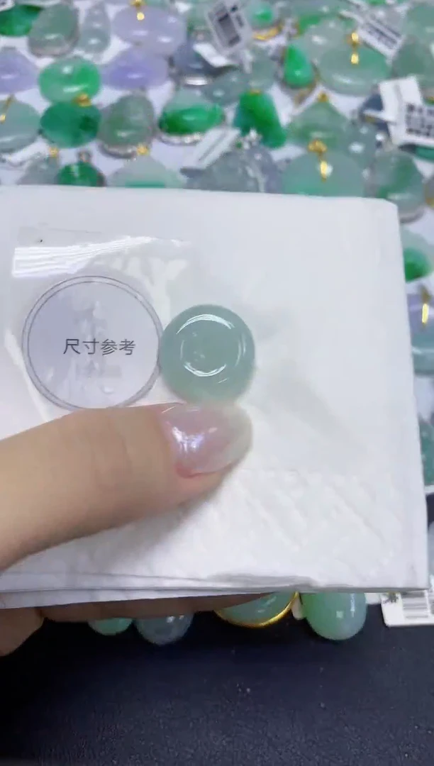 颈饰未镶嵌翡翠天然缅甸翡翠A货百元以上9元证书费自理