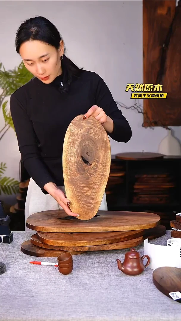 木北美黑胡桃原木.干裂疤结不属于商品质量问题完美主义者慎拍