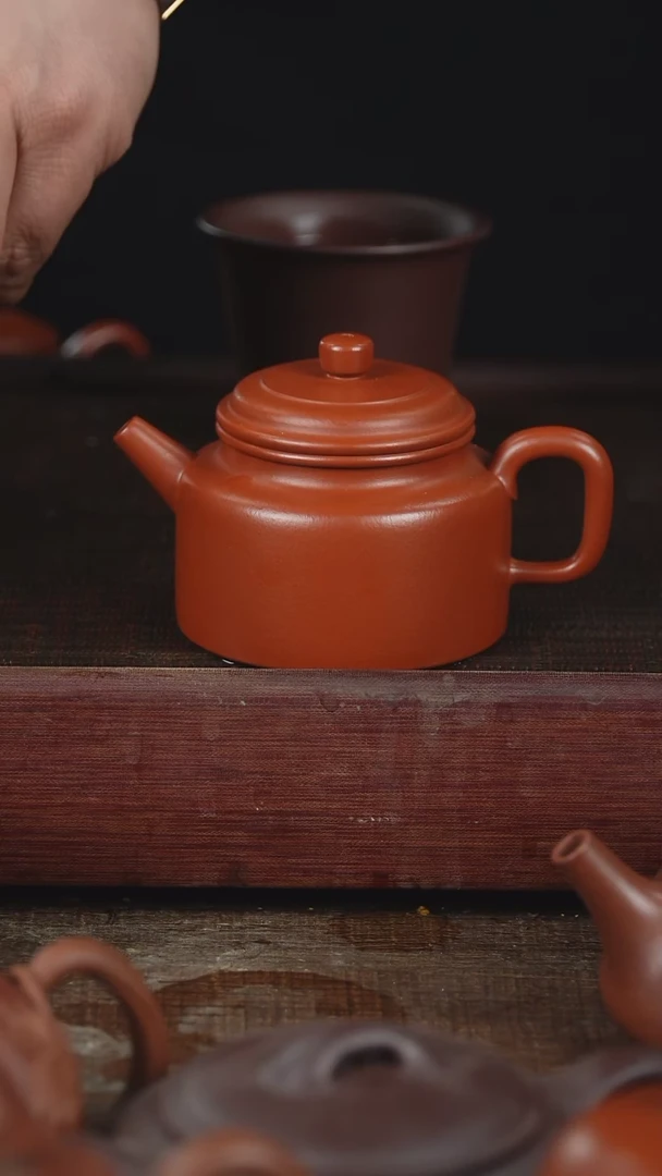 【闪购商品】紫砂茶壶周益平朱泥德钟