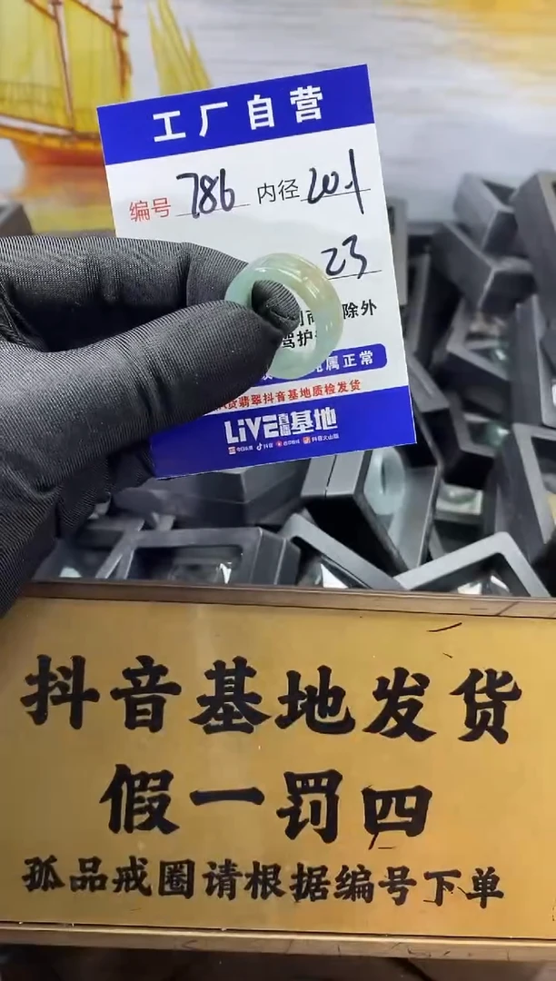 未镶嵌戒圈翡翠786