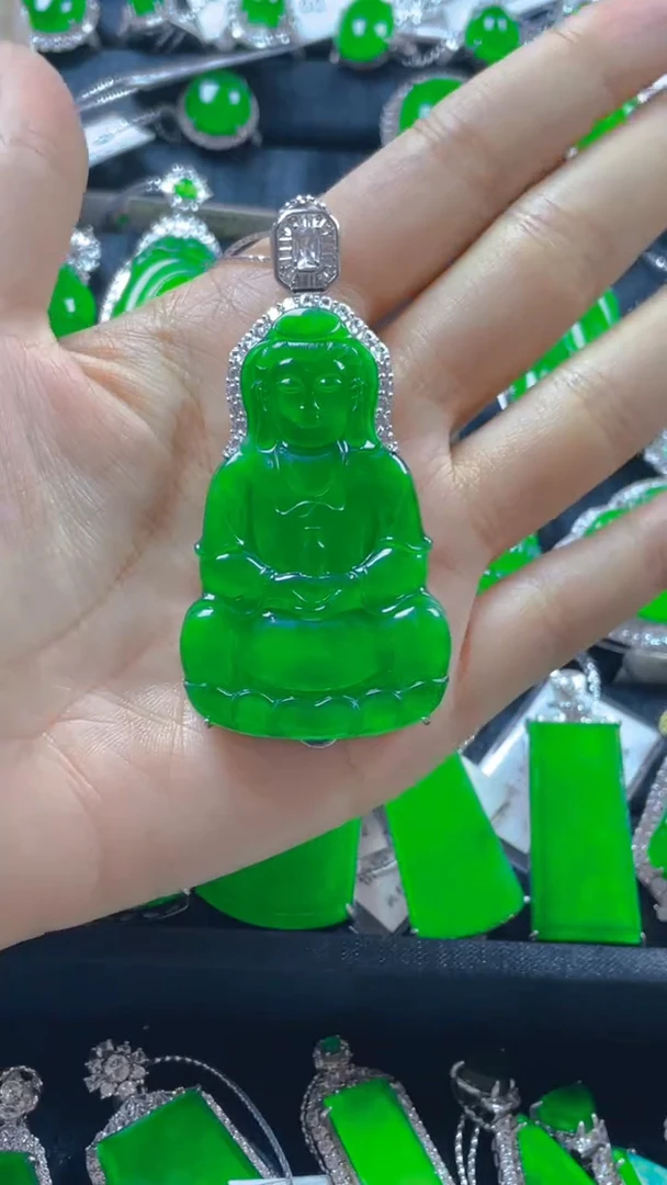 颈饰银S925镶嵌翡翠Y*j11