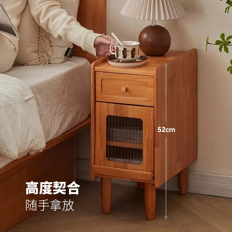 实木床头柜超窄20公分现代简约迷你小型30cm床边夹缝置物柜1