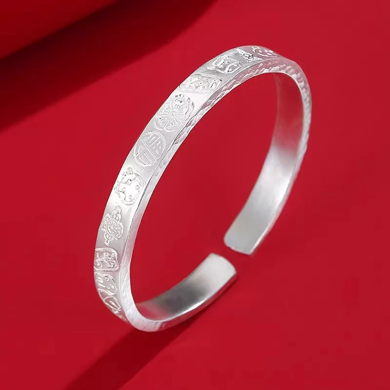 足银手镯 小动物吉言手镯足银999可爱小清新设计感情人节送女朋友