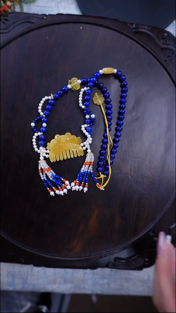 琥珀颈饰未镶嵌多样性发一