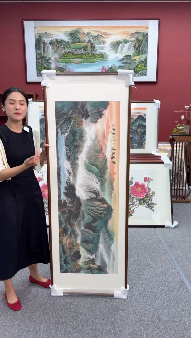 国画手绘  源远流长  172*62