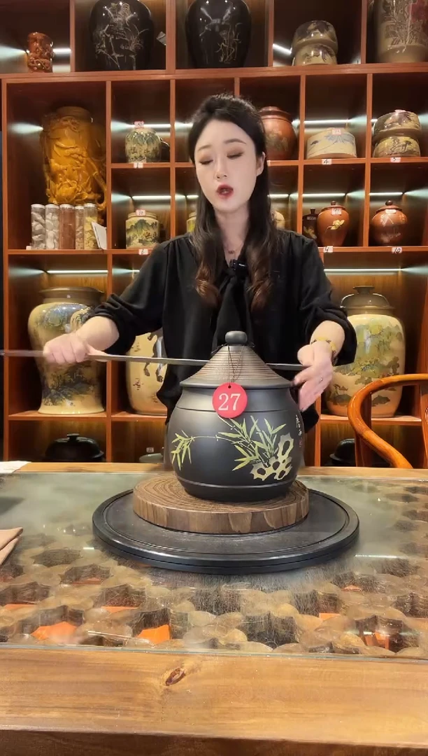 罐云南建水紫陶茶罐@27