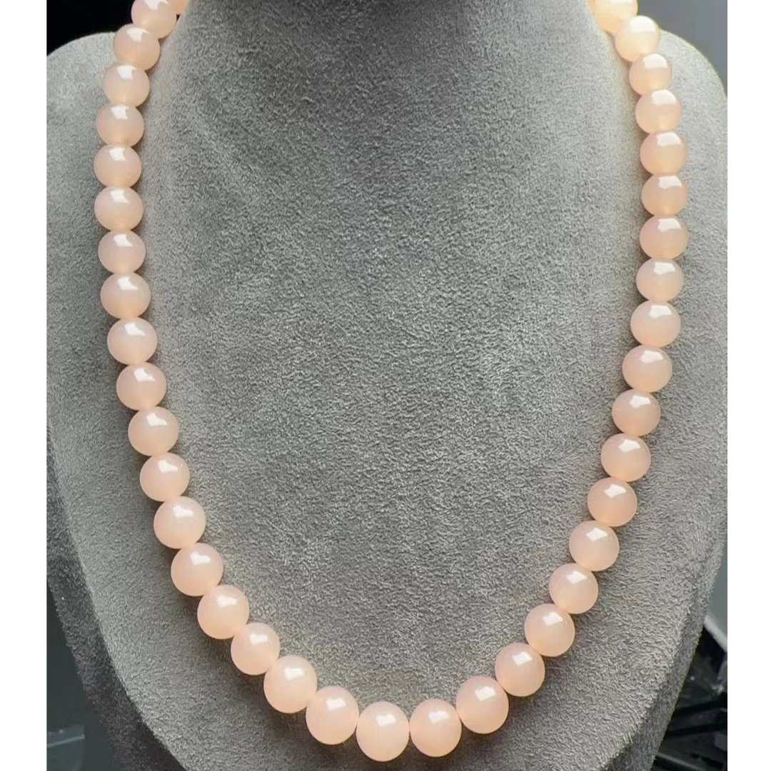 A97和田玉粉色项链