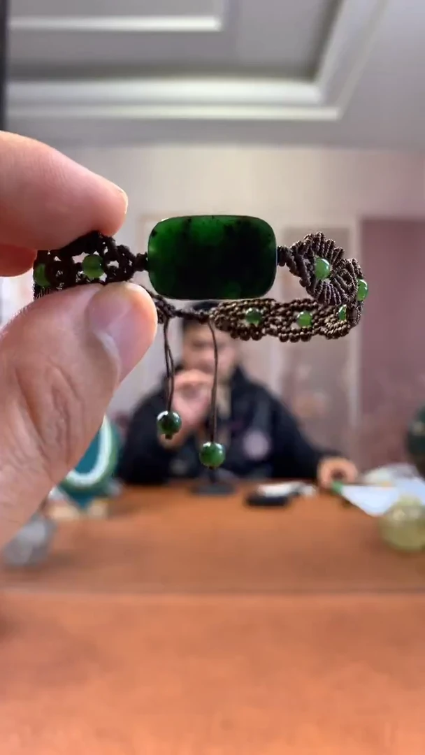 未镶嵌和田玉挂件俄碧老料手牌