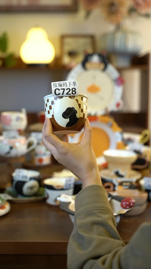 摆件C728 阿满屋手工手作陶瓷