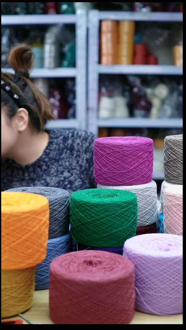 羊绒欢姐手编线D696