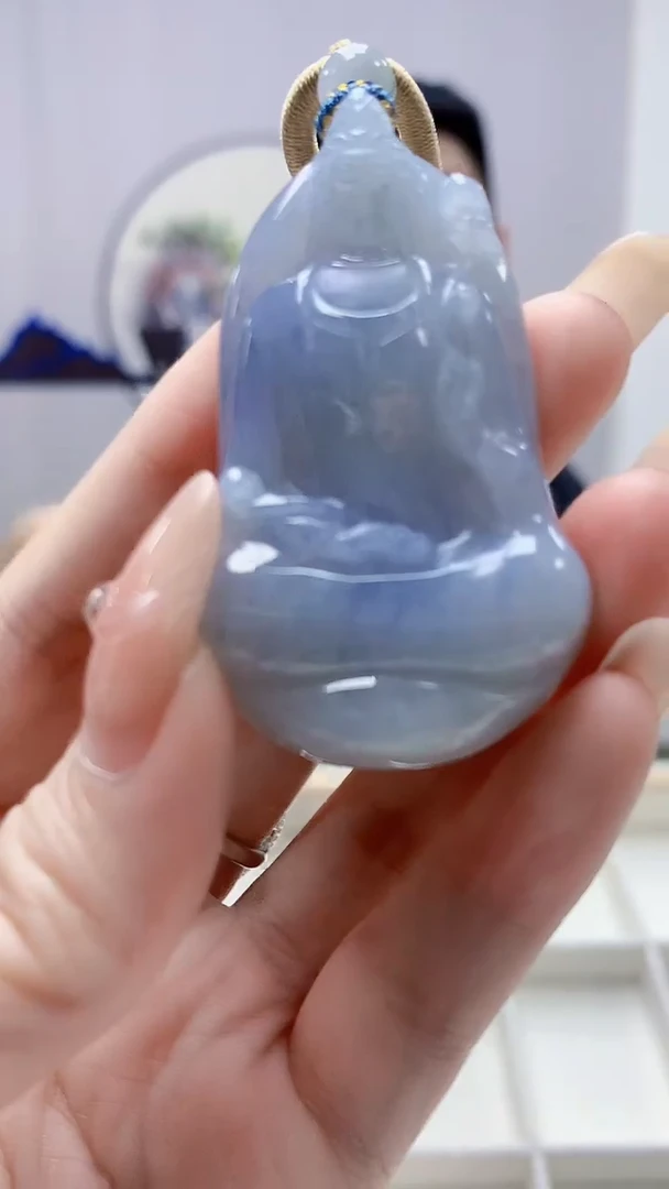未镶嵌定制翡翠5028DD-毛货挂件144