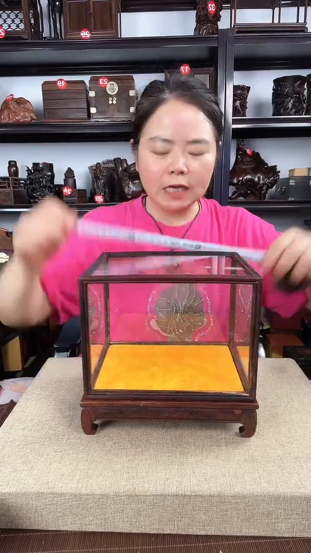 木玻璃罩2号老李红木工艺品