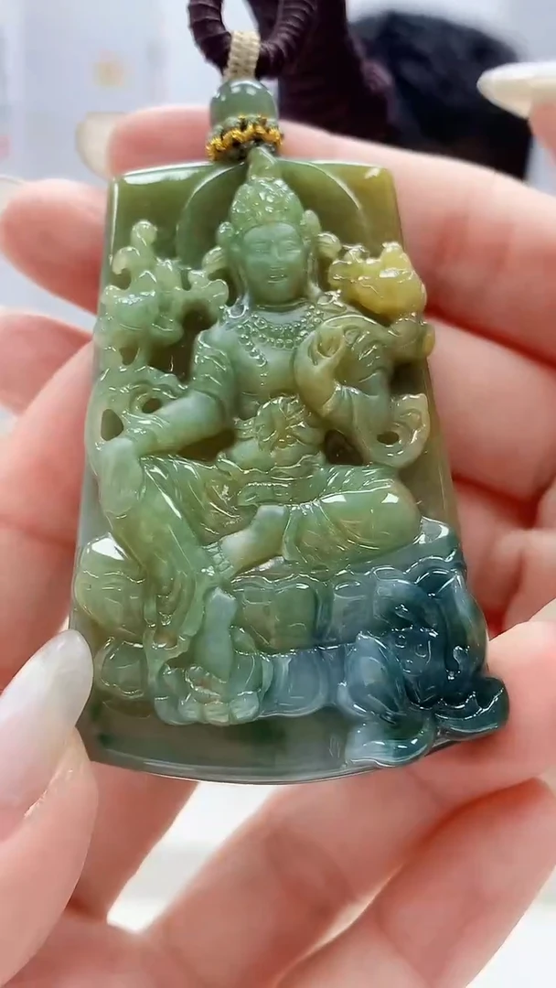 定制翡翠未镶嵌5028lr-毛货挂件238