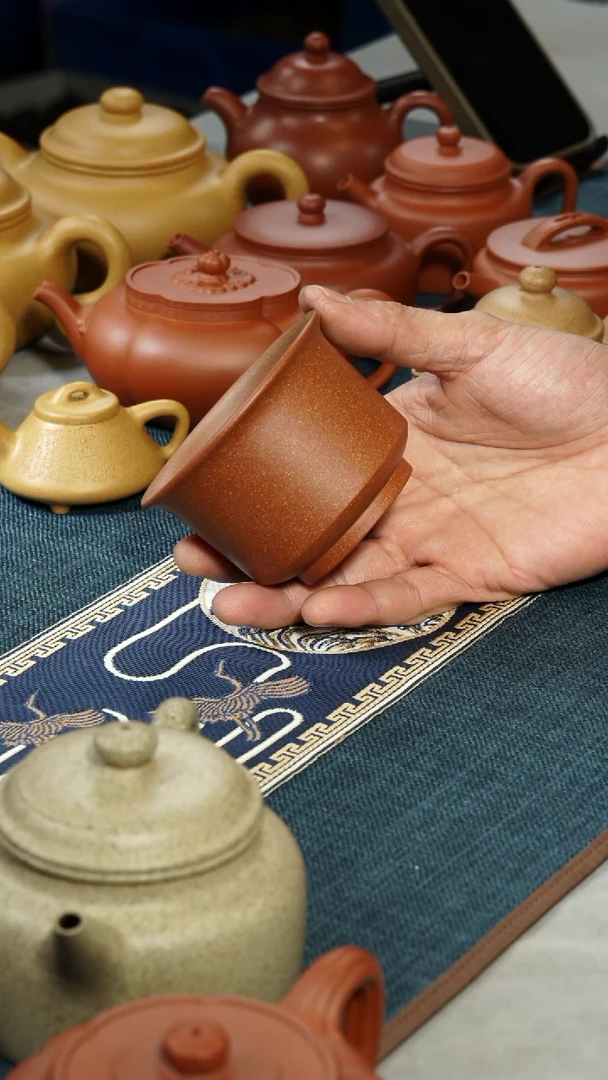 【闪购商品】紫砂茶壶红降坡武将主人杯