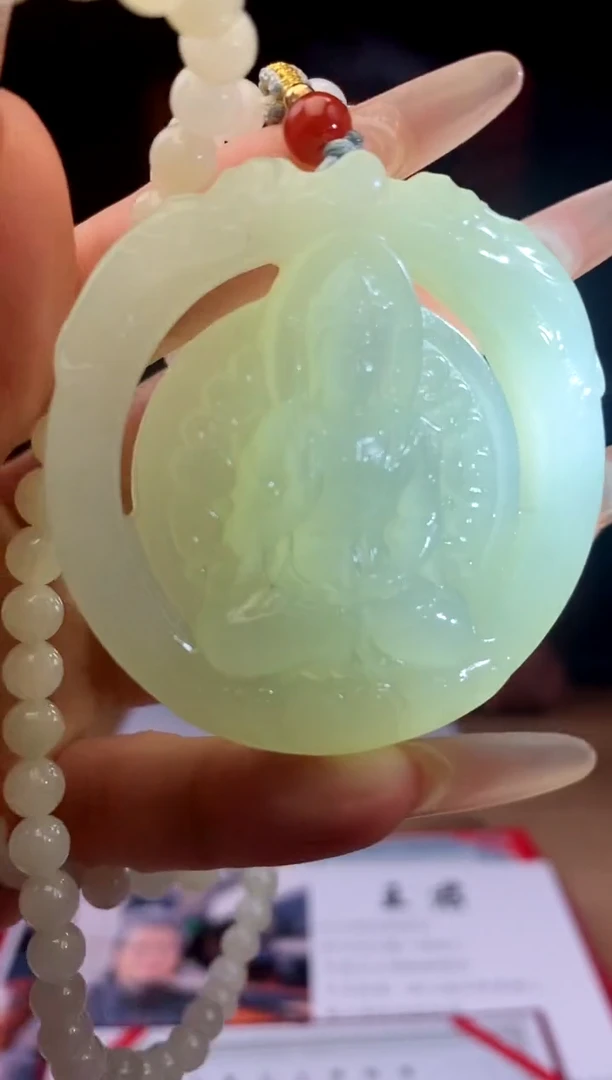 和田玉未镶嵌颈饰A913