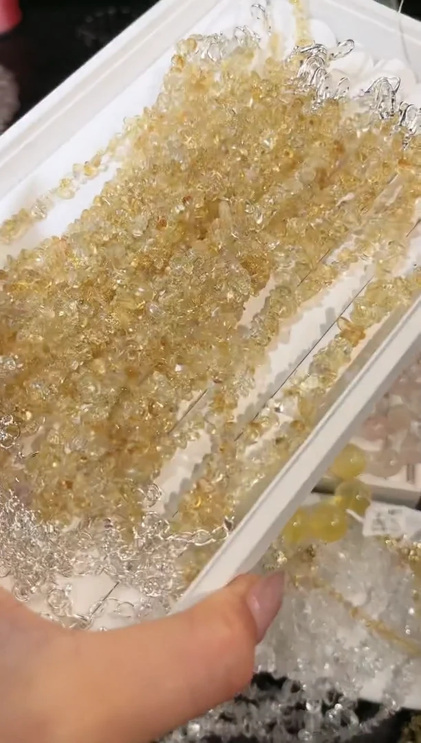 水晶手链未镶嵌多样性发一巴西黄手链