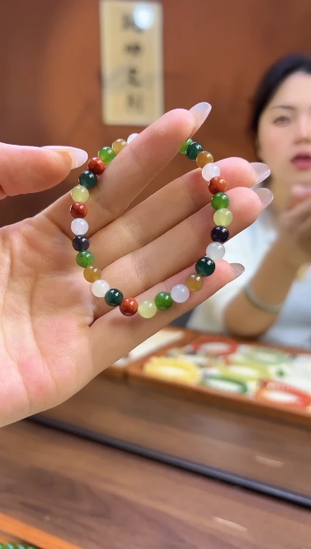 未镶嵌手串和田玉多宝6mm【福利不退】