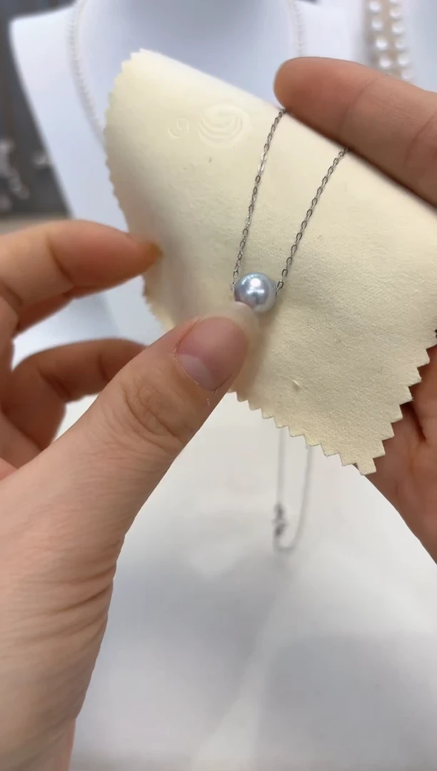 【闪购商品】海水珍珠吊坠(赠链)银S925镶嵌真多麻路路通