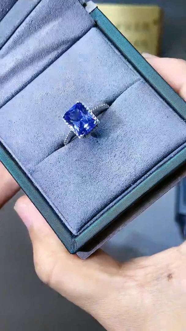 【闪购商品】蓝宝石戒指银S925镶嵌354