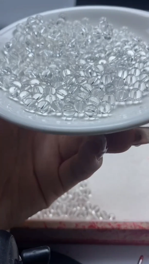 【闪购商品】水晶颈饰未镶嵌w928白水晶6mm*40颗