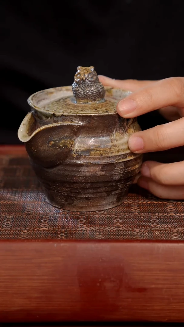 陶瓷奢瓷/瑞寅柴烧茶器（宝瓶）682