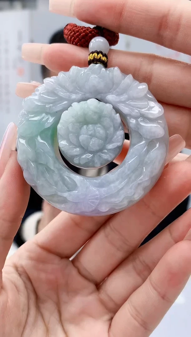 【闪购商品】定制翡翠未镶嵌4969lr-毛货挂件91