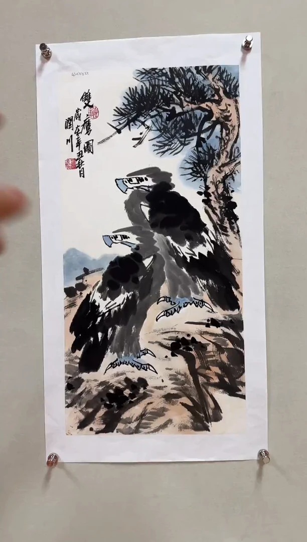 国画贺润川2平尺精品作品