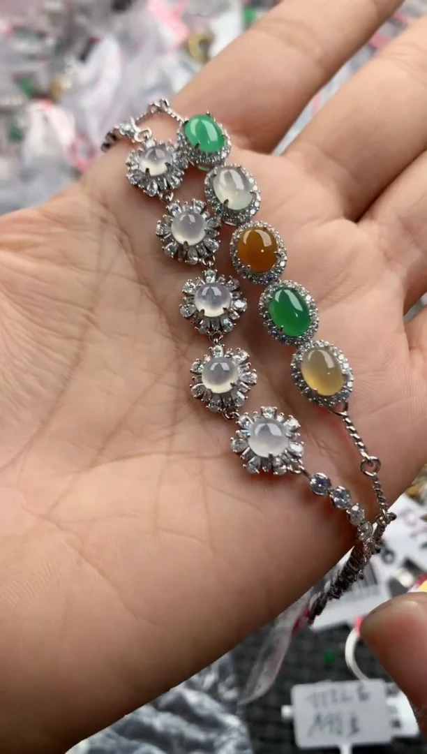 银S925镶嵌戒指翡翠14               3