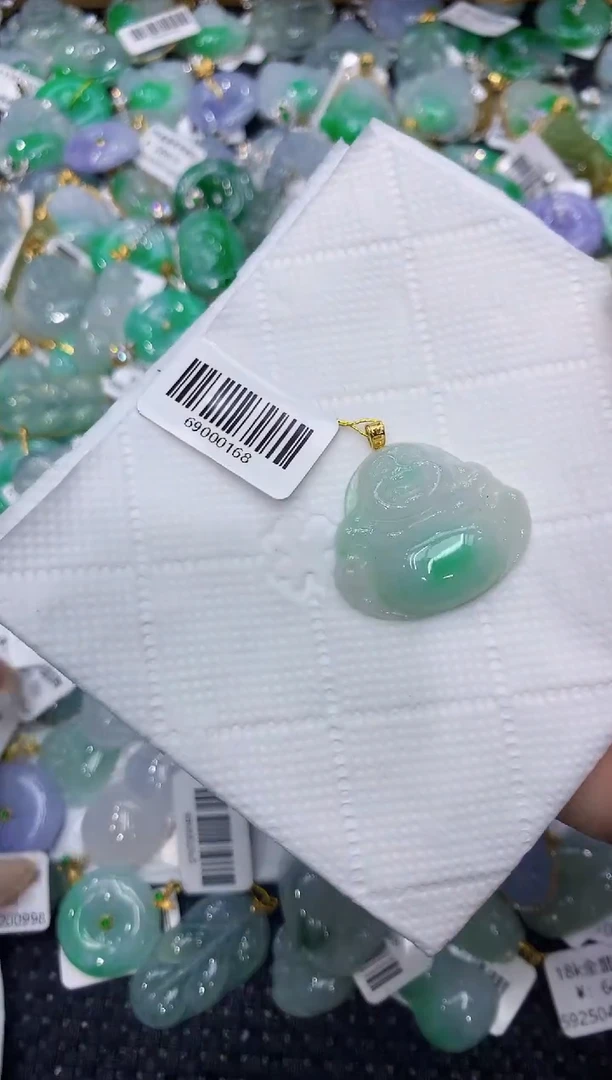 翡翠18K金镶嵌颈饰 111111111111
