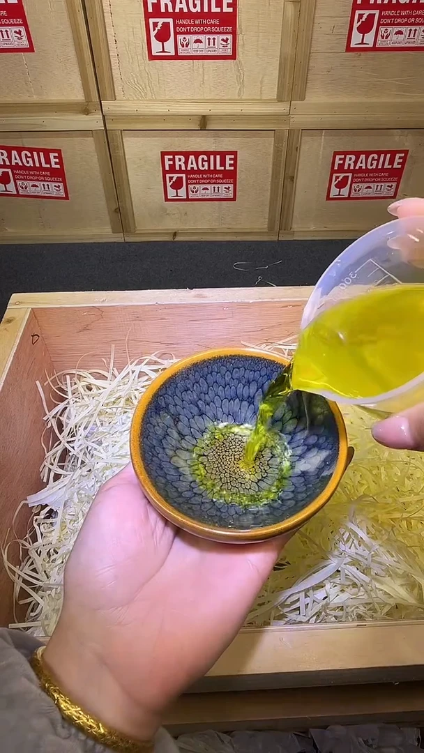 茶盏茶盏主人杯平口绿鹧鸪
