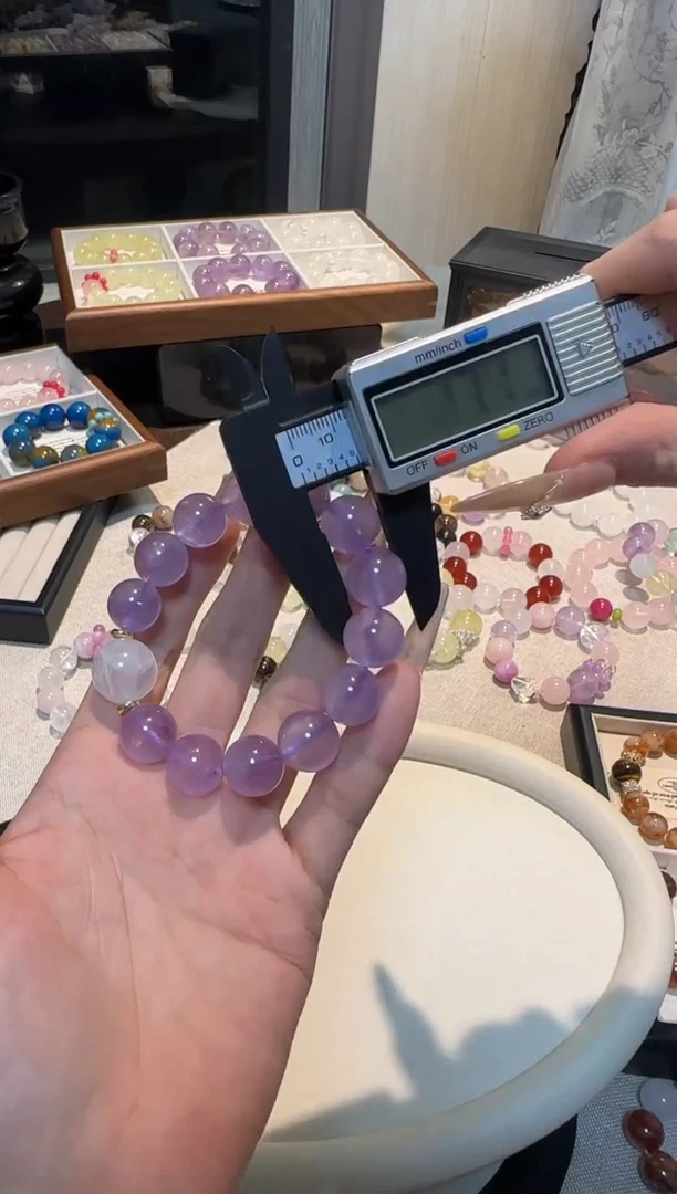 未镶嵌手串水晶薰衣草紫