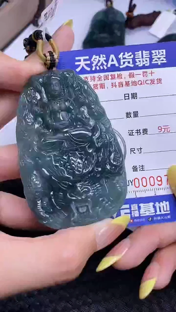 翡翠未镶嵌颈饰9728