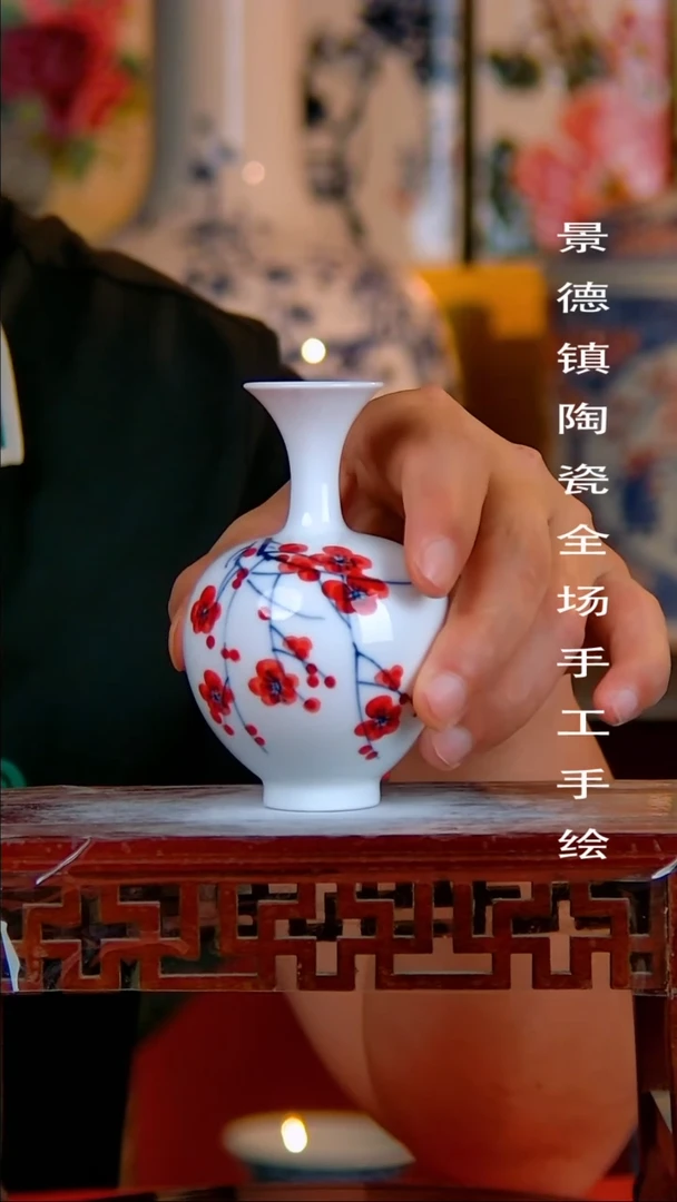 摆件景德镇陶瓷 手工手绘