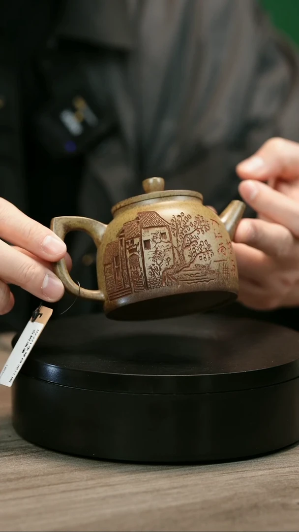 茶壶紫砂小****馆H2321李琴段泥江南古树渔罩