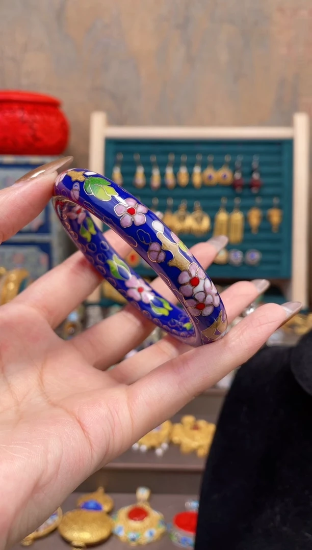 【闪购商品】非遗景泰蓝镯子宝蓝